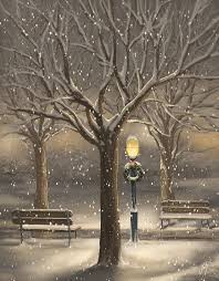 Snowfall Painting Snowfall By Veronica Minozzi Starry Night Art Snowfall Lovers Art