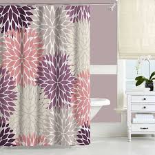Floral Shower Curtain Bath Mat Shower Curtains Beige Purple Etsy Purple Shower Curtain Purple Bathrooms Floral Bathroom
