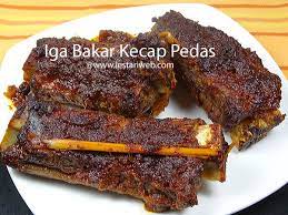 Kumpulan Resep Asli Indonesia Iga Bakar Kecap Pedas Recipe Recipes With Soy Sauce Sweet Soy Sauce Recipe Beef Ribs Recipe