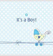 Baby Boy Arrival Card Vector Image On Vectorstock Cards Baby Scrapbook Baby Shower Cards