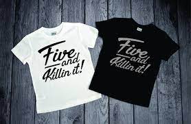 Boys 5th Birthday Shirts 5 Year Old Birthday Shirts Five Etsy Kids Birthday Shirts Trendy Kids Outfits Fifth Birthday Shirt