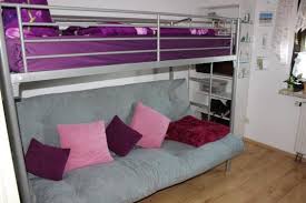 Praktisches Metallhochbett Mit Klappsofa Und Leitergesamtmasse B T H 210 97 174 Cmdie Couch Lasst Sich Noch Zu Einer Liegeflache Ausklap Wolle Kaufen Bett Und Couch