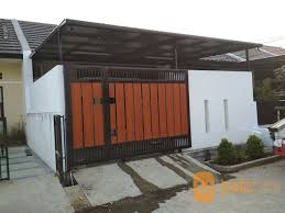 Kanopi polycarbonat dan pagar minimalis grc kayu di sumber : Pagar Rumah Minimalis Motif Rumah Joglo Limasan Work