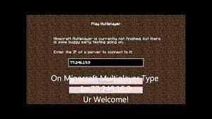 Find minecraft multiplayer servers here. Minecraft Server Ip Address Youtube