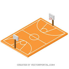 How to draw floating 3d basketball. Basketball Court 3d Vector Image Isometric Illustration Owl Clip Art Vector Free