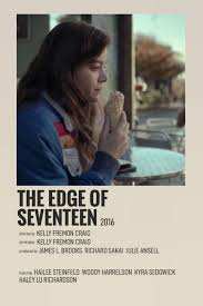 The Edge Of Seventeen Movie Poster In 2020 Movie Poster Wall Paper Towns Movie Aesthetic Movies
