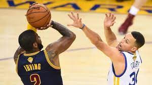 Kyrie irving hits the huge three pointer to give cleveland the late lead in game seven of the 2016 nba finals!about the nba: Stephen Curry Remembers Kyrie Irving S Clutch 2016 Finals Shot After Lebron James Play In Dagger Cavaliers Nation