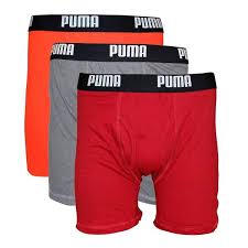 Details About Pmcbb 810 Mens Puma 3 Pack Vol Boxer Brief Medium Orange Cotton Boxerbrief