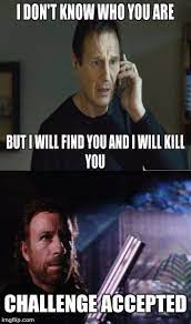 Liam Neeson Vs Chuck Norris Imgflip