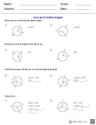 Geometry Worksheets Angles Worksheets For Practice And Study Geometry Worksheets Angles Worksheet Circle Math