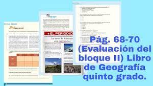 Cuaderno de actividades sexto grado: Pag 68 69 Y 70 Del Libro De Geografia 5to Grado Youtube