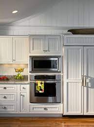 Interesting Use Of Two Different Profiles In A Modern Kitchen Beadboard Kitchen Beadboard Kitchen Cabinets Wainscoting Kitchen