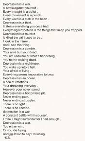 Overcoming Depression Poems