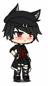 Dark But Cute Anime Wolf Girl Cute Anime Chibi Cute Animal Drawings Kawaii