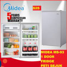 Membaiki dan menjual peti ais murah 1 pintu dan juga 2 pintu. Midea 95l 1 Door Refrigerator Ms 93 Peti Ais Peti Sejuk 1 Pintu 95l Shopee Malaysia