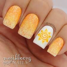 Peach Nails Peach Yellow White Nails Nailart Nailpolish Naillacquer Nailpaint Polishaddict Bellashoot Com Peach Nails Nail Designs Diy Nails