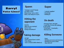 Darryl is considered to be part of. Darryl Voice Lines Idea Brawl Stars Amino