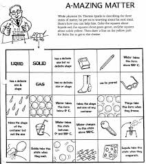 Classifying Matter Activity Matter Worksheets States Of Matter Science Worksheets