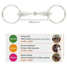 Mors Equitation Cheval Et Poney 2 Anneaux Double Brisure Decathlon