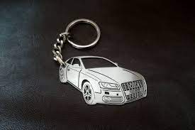 Audi Keychain Audi S5 V8 Personalised Keyring Personalized Key Chain Custom Keychain Car Keychain Fathers Day Gift Custom Keychain Car Keychain Keychain