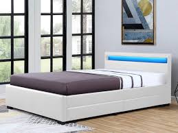 1 x bett montpellier, mit bettkasten, grau, 160x200cm, karton 1/3, lx (13.0 kg) 170.00 x 7.00 x 108.00 cm (l x b x h) 1 x bett montpellier, mit bettkasten. Led Bett Mit Bettkasten Alois 160 X 200 Cm Weiss Kaufen