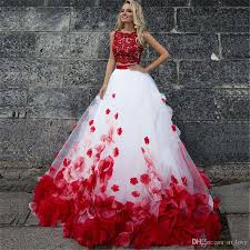 Take a look and get yourself a dress of your dreams here. Discount White And Red Wedding Dresses Lace Top Handmade Petals Flower Romantic 2020 Modern Bridal Gowns Customize Plus Size Wedding Dresses Ball Gown Wedding Dresses For Hire From In Love 128 05 Dhgate Com