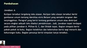 Analisis terhadap isi buku disertai alasan dan bukti yang ada dalam isi buku 2. Bedah Kisi Kisi Ujian Nasional Bahasa Indonesia Smp Ppt Download
