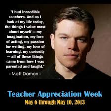 I had incredible teachers. And as I look at my...