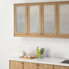 Ekestad Glass Door Oak 30x60 Cm Ikea New Kitchen Cabinets Trendy Kitchen Kitchen Cabinets