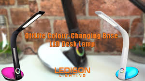 Ottlite executive led desk lamp wireless charging & usb**. Ottlite Colour Changing Base Led Desk Lamp Youtube