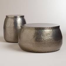 Cala Hammered Coffee Table World Market Hammered Coffee Table Drum Coffee Table Metal Coffee Table