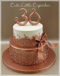 Featuring a classic red & pink color scheme that's accented with bold black and white, this valentine's day party is quite a delight! Rose Gold 30th Birthday Cake 30th Birthday Cake For Women Gold Birthday Cake Birthday Cakes For Women