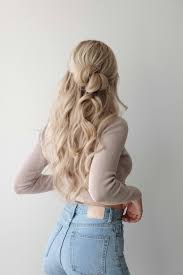 The half up and half down hair styles are perfect for medium lenght hair and long hair, if you're looking for new half up half down hair styles, check out this post. 3 Easy Half Up Hairstyles Spring 2021 Medium Long Hair Type