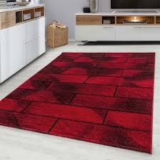 Ein teppich läufer für drinnen und draußen unsere läufer sind im wahrsten sinne des wortes echte allrounder. Moderner Designer Wohnzimmer Teppich Rot Ebay