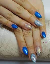 Rhinestone nails types of nails almond nails matte nails light blue neutral nail designs pastel. Get Perfect Almond Nails With These Nail Art Ideas Beauty