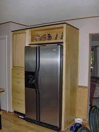 Hard Maple Cabinets And Refrigerator Surround White Oak Kitchen Household Decor Maple Cabinets