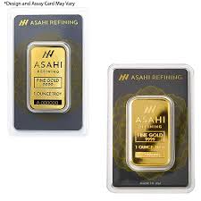 These giant 10.5 oz bars are. 1 Oz Asahi Gold Bar 9999 Fine In Assay Ebay