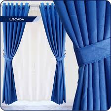 Maybe you would like to learn more about one of these? Gorden Blackout Escada Polos Biru Tirai Hordeng Smokring Dekorasi Rumah Minimalis Modern Shopee Indonesia