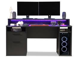 Tezo Iii Gaming Schreibtisch Material Nachbildungspanplatte Schwarz Matt Inkl Led Beleuchtung Bunt In 2020 Gaming Schreibtisch Schreibtisch Zocker Zimmer