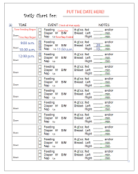 63 punctilious baby feeding and sleeping chart