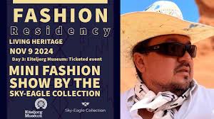 Mini Fashion Show with Sky-Eagle Collection, by Osage fashion designer  Dante Biss-Grayson