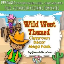 Purchase my western theme decor pack part 1 here on tpt! Western Themed Classroom Decor Editable Western Classroom Theme Decor