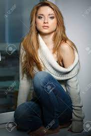 This set is 20 inches long. Beautiful Long Haired Girl Sitting On A Window Sill Stock Photo Picture And Royalty Free Image Image 11173911