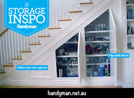 Hi there i'm hoping to be able to put z cupboard in under my stairs. Storage Inspiration Under Stair Cupboards Australian Handyman Magazine