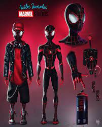 Spider Man Miles Morales Ucm Concept Art Spiderman Suits Spiderman Miles Morales Spiderman