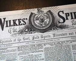 Very Early Pre Civil War BASEBALL GAME w/ Box Scores & Cricket 1859  Newspaper