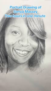 Drawing Sonya Massey, Graphite