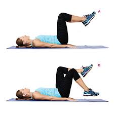 lying march post partum workout workout arm workout