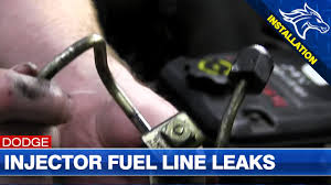 High Pressure Injector Fuel Line Leaks 4 Fuel Line Install 03 07 Dodge Cummins