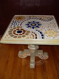 Square Mosaic Table Mosaic Table Top Designs Mosaic Table Mosaic Tile Table